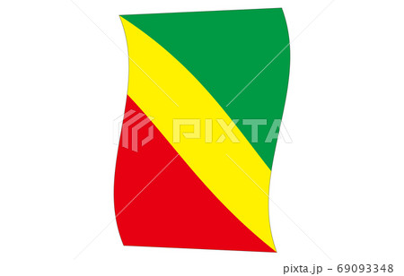 新世界の国旗2：3Ver縦波形　コンゴ共和国