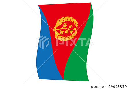 新世界の国旗2：3Ver縦波形　エリトリア