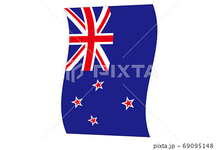 新世界の国旗2：3Ver縦波形　ニュージーランド
