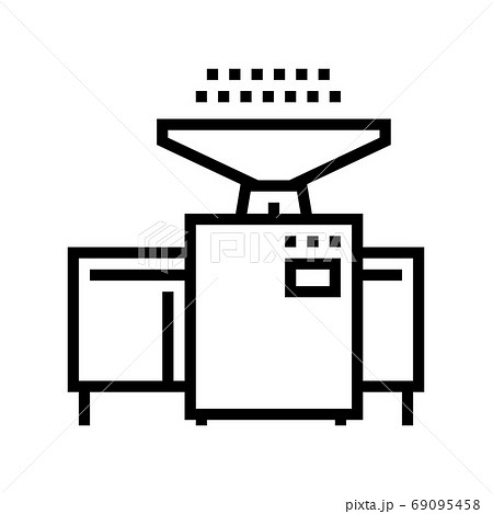 winnowing machine line icon vector illustration winnowing machine line icon vector illustration 69095458