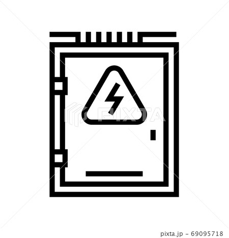 electrical box line icon vector illustration 69095718