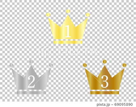 金、銀、銅の王冠ランキングアイコン 69095890