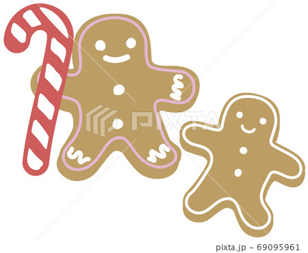 ジンジャーブレッドマンのイラスト素材