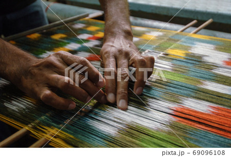 production and weaving of carpets and fabrics production and weaving of carpets and fabrics 69096108