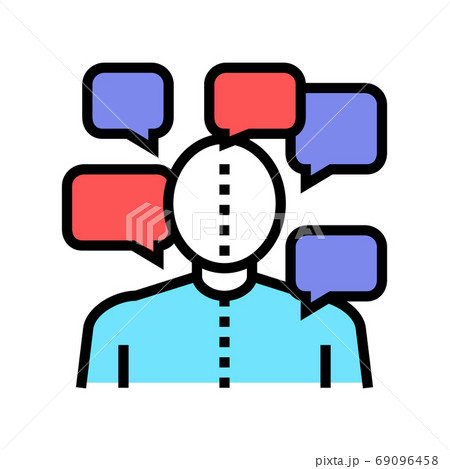 manic-depression psychological disease color icon vector illustration 69096458