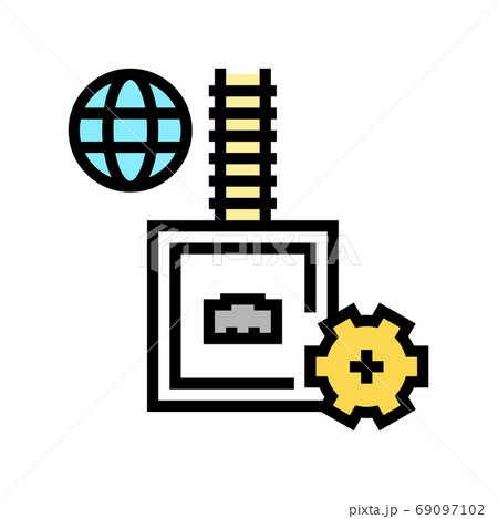 electrical fuse color icon vector illustration 69097102