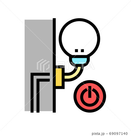 sconce installation color icon vector illustration sconce installation color icon vector illustration 69097140