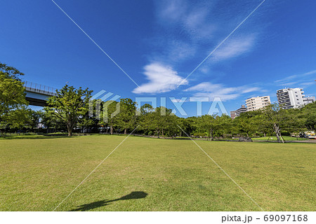 浅草 隅田公園の芝生広場 69097168