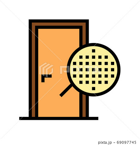 veneer material door color icon vector illustration veneer material door color icon vector illustration 69097745
