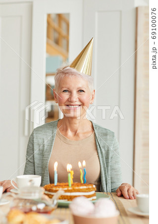 Happy woman has a birthday 69100076