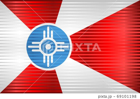 Shiny Grunge flag of the Wichita Shiny Grunge flag of the Wichita 69101198