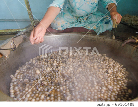 production and weaving of carpets and fabrics 69101489