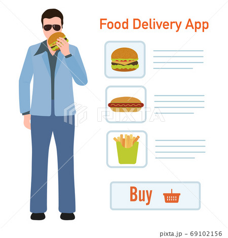 Online Food Delivery App Safe Fast Courier Service 69102156