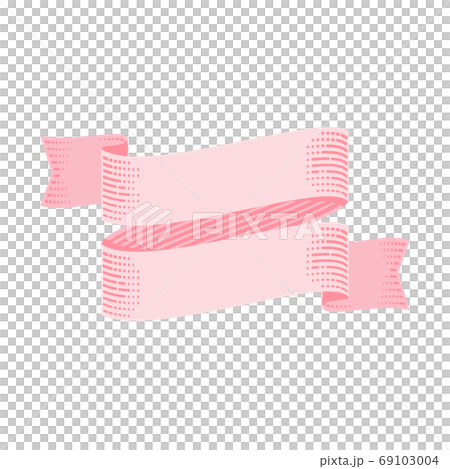 Gorgeous ribbon pink for title - Stock Illustration [69103004] - PIXTA