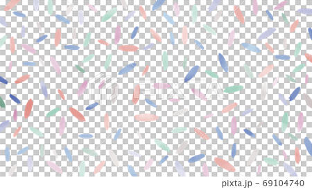 ポップでカワイイつぶつぶドット柄の背景 69104740