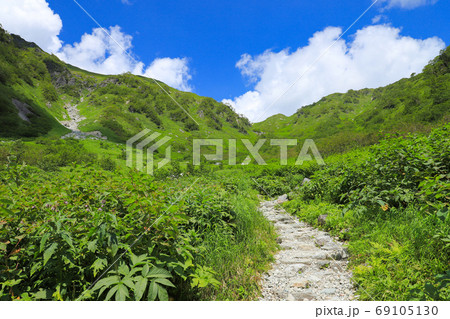 アルプスの登山道イメージの写真素材 [69105130] - PIXTA