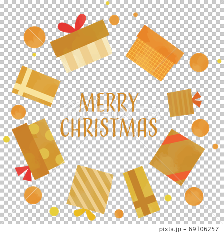 Christmas present frame - Stock Illustration [69106257] - PIXTA