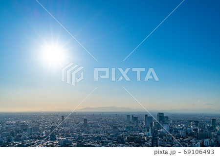 【東京都】夕暮れの都市風景 【東京都】夕暮れの都市風景 69106493