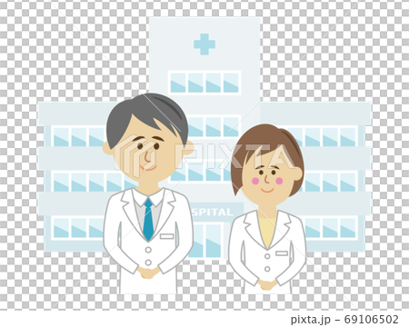 醫院和醫生的插圖圖像 69106502