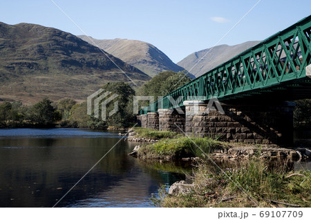 Old Rail Bridge Spanning Loch Awe in Scotland Old Rail Bridge Spanning Loch Awe in Scotland 69107709