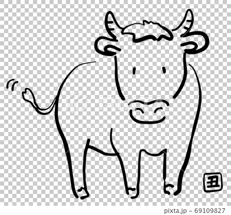 新年賀卡材料的1個彩色插圖 69109827