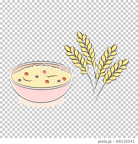 オートミールのイラスト 69110541