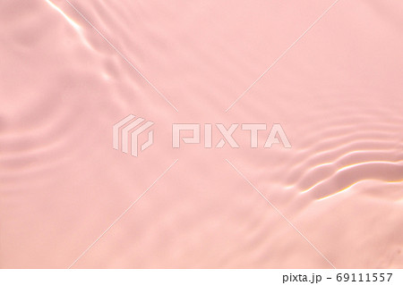 pink transparent clear water surface texture summer background 69111557