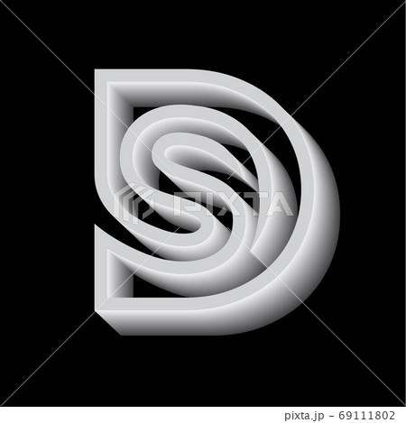 Letter Ds Line Logo Designのイラスト素材 Letter Ds Line Logo Designのイラスト素材