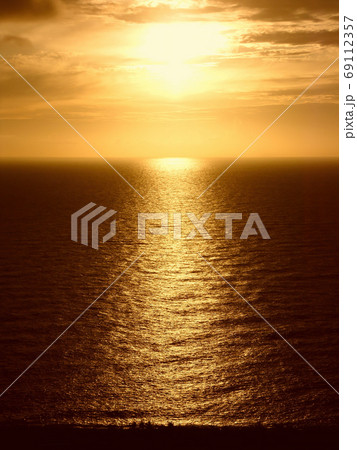 Beautiful sunset saw from Guanshan of Kenting National Park 69112357