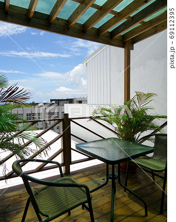 Modern hotel balcony in Kenting National Park 69112395