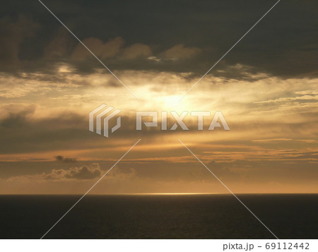 Beautiful sunset saw from Guanshan of Kenting National Park 69112442