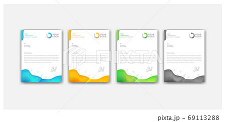 modern colorful liquid style letterhead design templates modern colorful liquid style letterhead design templates 69113288
