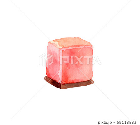 Himalayan pink and rock salt watercolor 69113833