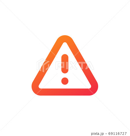 Red Danger hazard attentioon warning sign with exclamation mark. Stock vector illustration isolated on white background. Red Danger hazard attentioon warning sign with exclamation mark. Stock vector illustration isolated on white background. 69116727