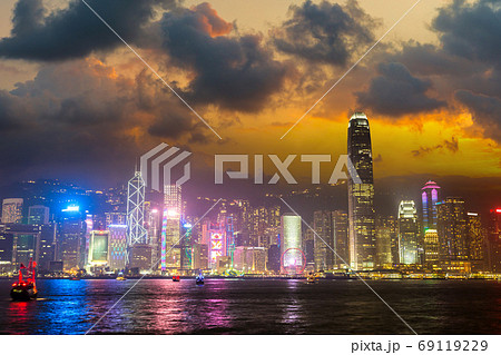 Victoria Harbour in Hong Kong 69119229