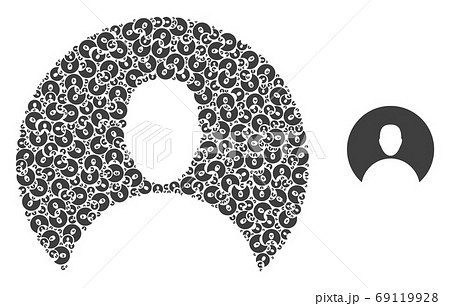 Customer Fractal Composition of Self Icons Customer Fractal Composition of Self Icons 69119928