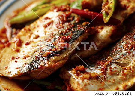 韓国料理の鯖の煮付け　コドゥンオチョリム 69120233