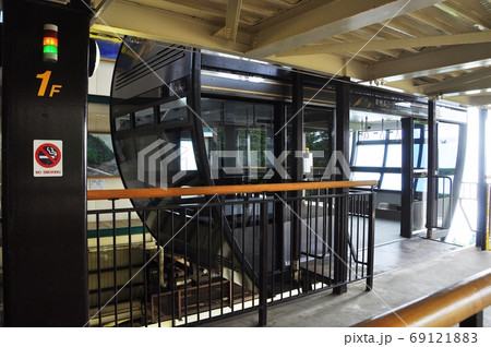 新穂高ロープウェイ しらかば平駅の2階建てロープウェイ乗り場 新穂高ロープウェイ しらかば平駅の2階建てロープウェイ乗り場 69121883