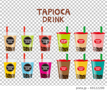 Vector illustration of tapioca drink Vector illustration of tapioca drink 69122200