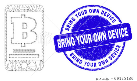 Blue Scratched Bring Your Own Device Stamp and Web Carcass Mobile Bank Blue Scratched Bring Your Own Device Stamp and Web Carcass Mobile Bank 69125136