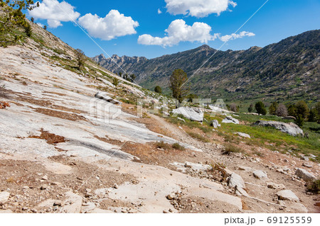 Morning view of the beautiful landscape around the Ruby Crest Tr 69125559