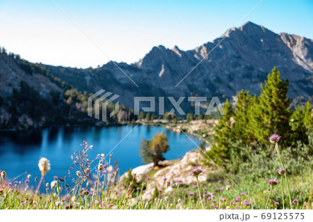 Morning view of the beautiful Liberty Lake 69125575