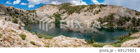 Aerial view of the beautiful Liberty Lake 69125601
