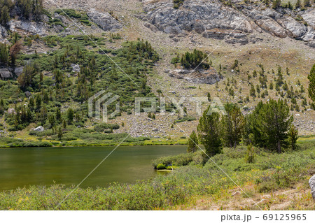 Afternoon view of the beautiful Castle Lake 69125965
