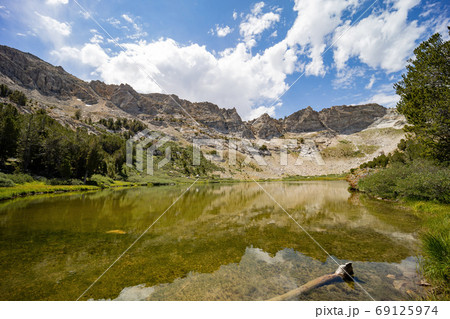Afternoon view of the beautiful Castle Lake 69125974
