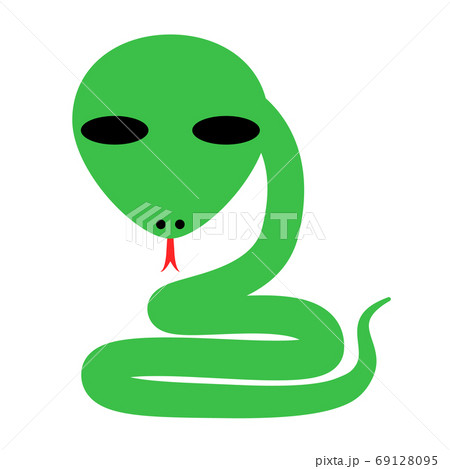 Icon-style Straight face animal Snake 69128095