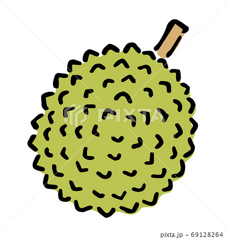 Illustration Of Durian Fruitのイラスト素材