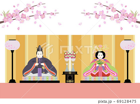 桃の節句-親王飾り 69128475