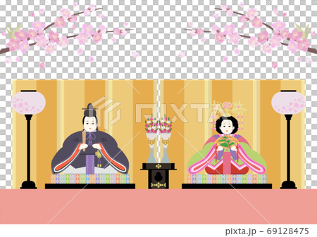 桃の節句-親王飾り 69128475