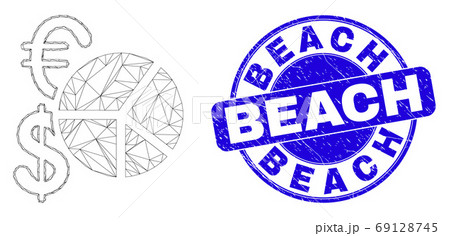 Blue Distress Beach Stamp and Web Carcass Currency Pie Chart Blue Distress Beach Stamp and Web Carcass Currency Pie Chart 69128745